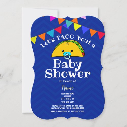 Lets TACO Bout a Baby Shower Invitation