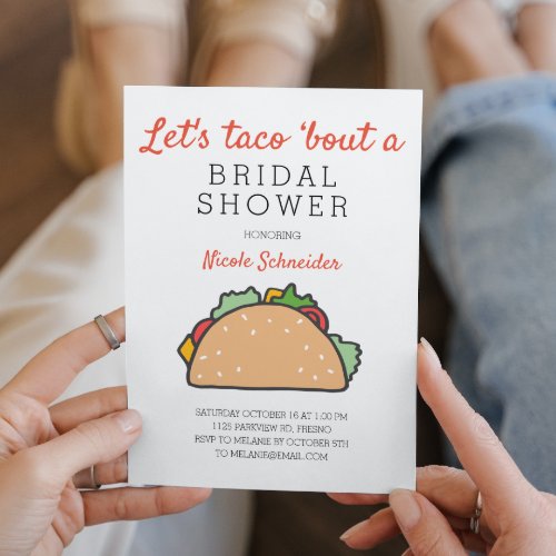 Lets Taco Bout A Bridal Shower Fiesta Invitation