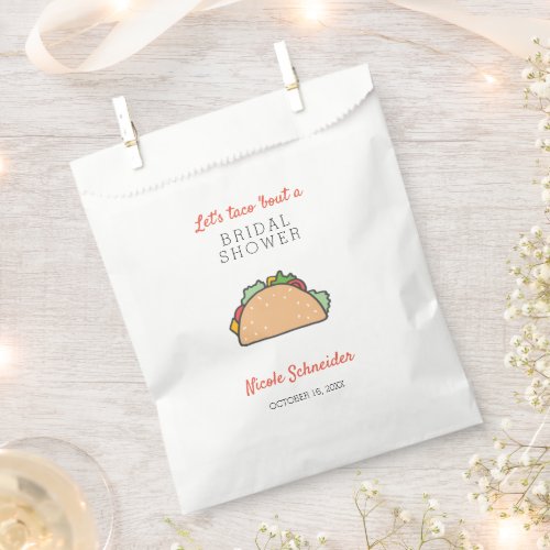 Lets Taco Bout A Bridal Shower Mexican Food Bar Favor Bag