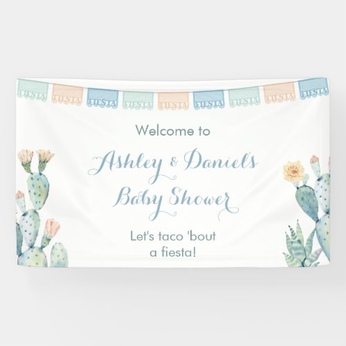 Lets Taco Bout A Fiesta Baby Shower Party Welcome Banner