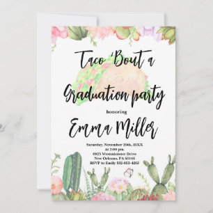 Let's taco 'bout a Graduation Fiesta party Invitation