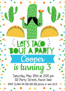 taco invitations zazzle