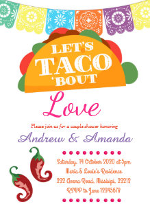 taco party invitations zazzle