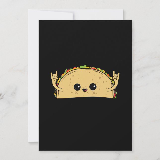 Let's Taco Bout It Taco Pun Cute Taco Save The Date (Front)