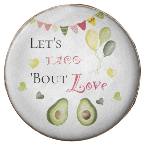 Lets Taco Bout Love Bridal Shower Avocado Fiesta Chocolate Covered Oreo