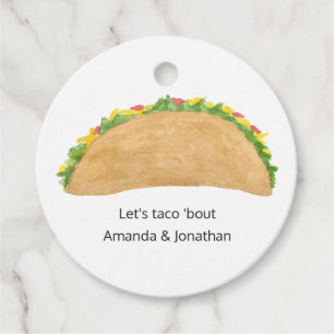 Let's Taco 'bout Love Favor Tags