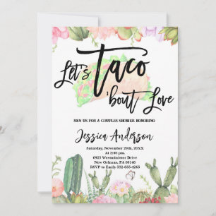 Let's Taco ’Bout Love invite Fiesta Couples Shower