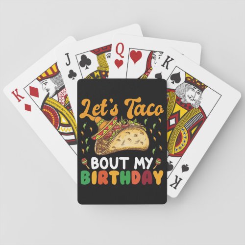 Lets Taco Bout My Birthday Cinco De Mayo Party  Poker Cards