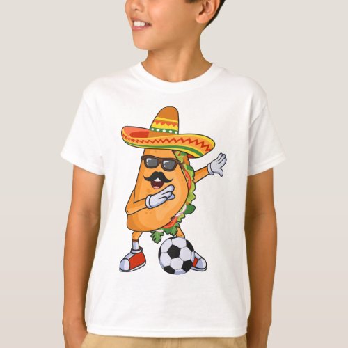 Lets Taco Bout Soccer Dabbing Taco Cinco de Mayo T_Shirt