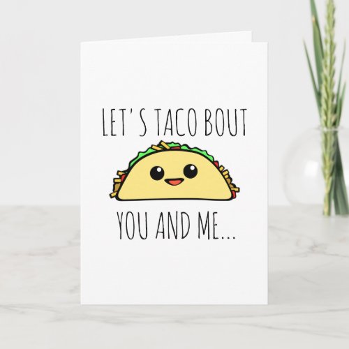 Lets Taco Bout You and Me Holiday Card