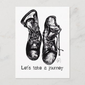Let's Take a Journey Postcard