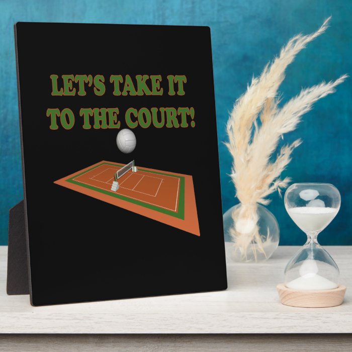 Lets Take It To The Court Photo Plaques