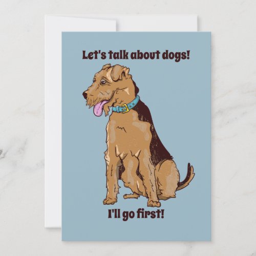 Lets talk about dogs invitation