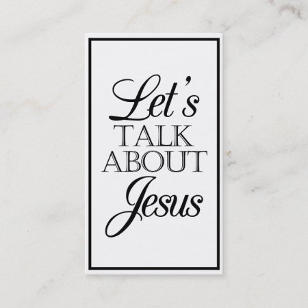 Let's Talk About Jesus Business Card