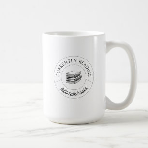 Let's Talk Books mug in Black