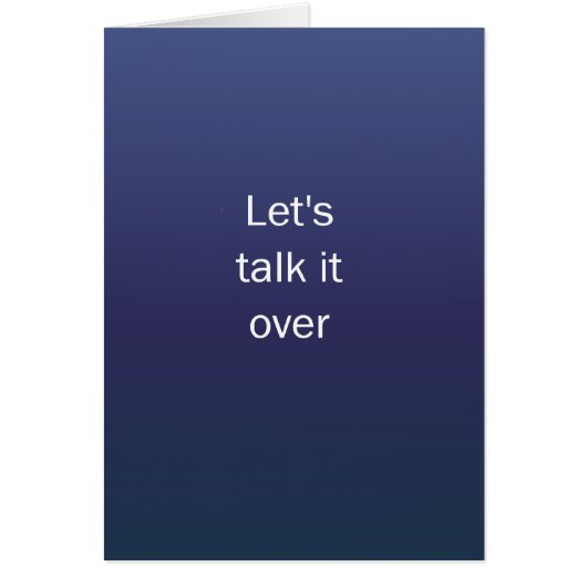 Lets Talk It Over (Front)