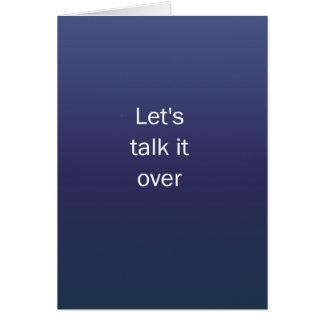 Lets Talk It Over Cards
