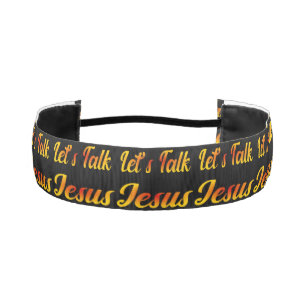 Let's Talk Jesus Athletic Headband