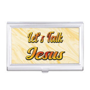 Let's Talk Jesus Business Card Case