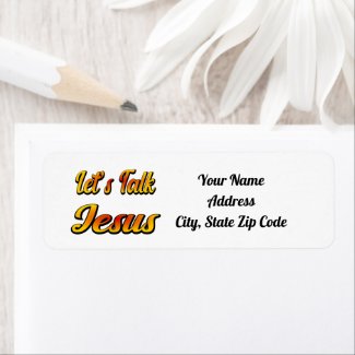 Let's Talk Jesus Label
