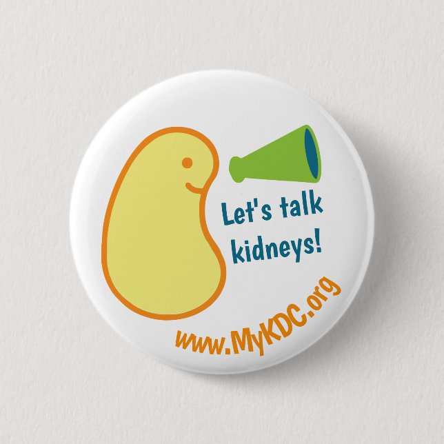 Let's Talk Kidneys Button (Front)