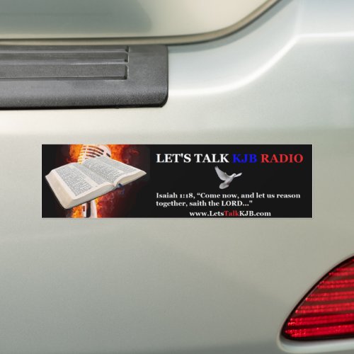 Lets Talk KJB Bumper Sticker