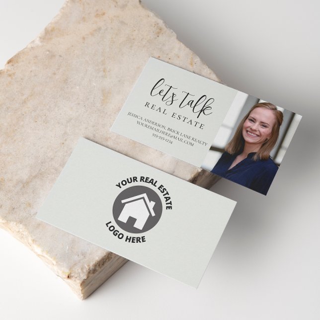 Let's Talk Real Estate Professional   Business Card (Creator Uploaded)