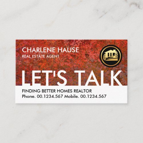 Lets Talk Realty Autumn Colors Business Card