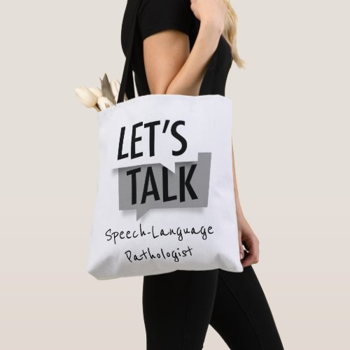 Lets Talk Speech_Language Pathologist Tote