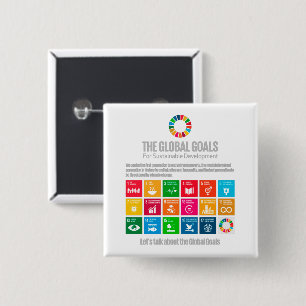 Let's Talk Sustainability Goals Motivational Gifts Button