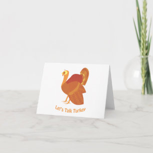 Let's talk turkey! holiday card