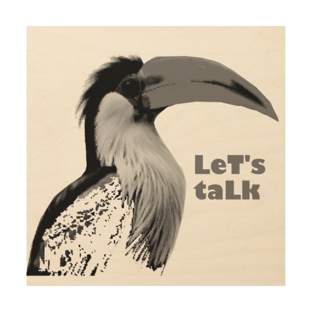 Let's Talk Wood Wall Art (Front)