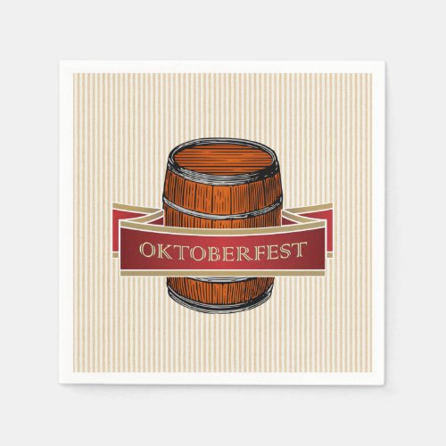 Lets Tap It Oktoberfest Party Paper Napkins