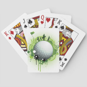 Let's Tee Off For Golf Poker Cards