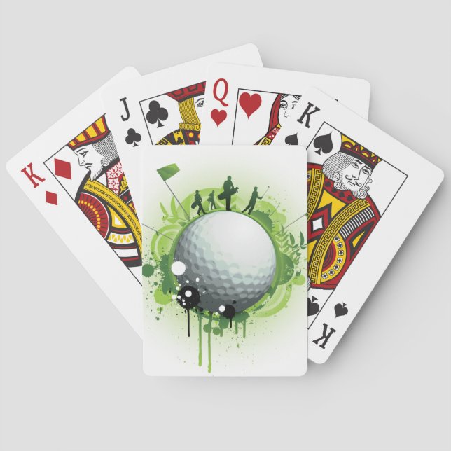Let's Tee Off For Golf Poker Cards (Back)