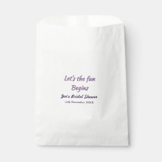 lets the adventure begins bridal shower add name d favor bag