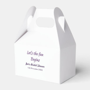 lets the adventure begins bridal shower add name d favor boxes
