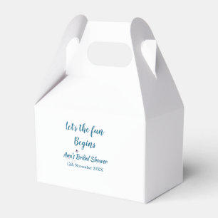 lets the adventure begins bridal shower add name d favor boxes