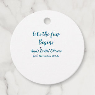 lets the adventure begins bridal shower add name d favor tags