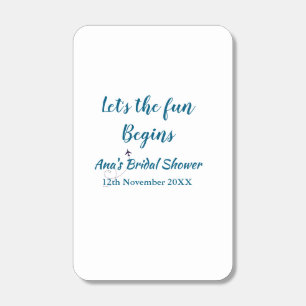lets the adventure begins bridal shower add name d matchboxes