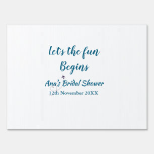 lets the adventure begins bridal shower add name d sign