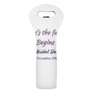 lets the adventure begins bridal shower add name d wine bag