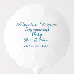 lets the adventure begins engagement party name da balloon