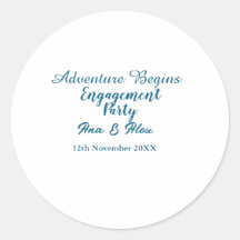 lets the adventure begins engagement party name da