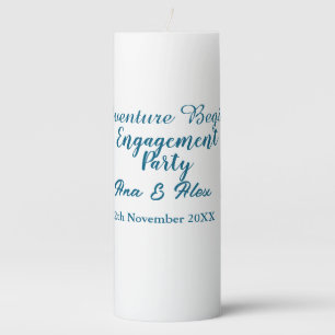 lets the adventure begins engagement party name da pillar candle