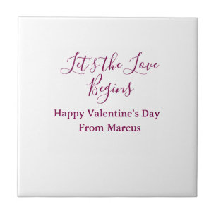 lets the fun begins happy new year name year simpl ceramic tile