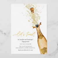 Let's Toast Champagne Engagement