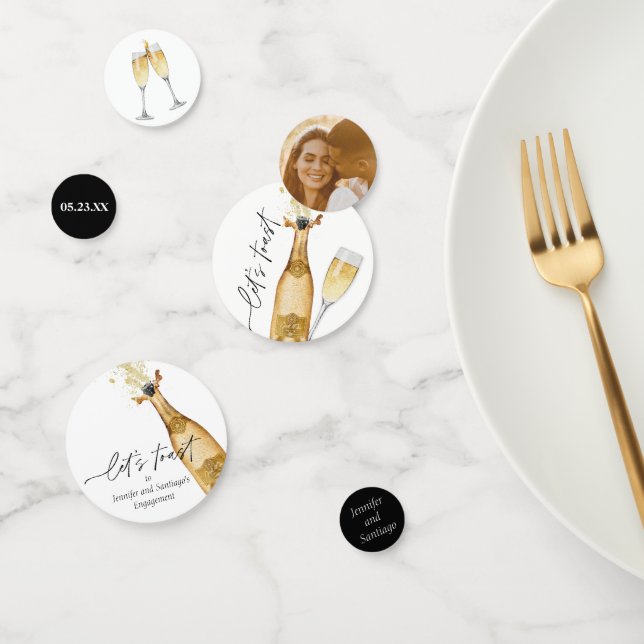 Let's Toast Engagement Party  Confetti (Group)