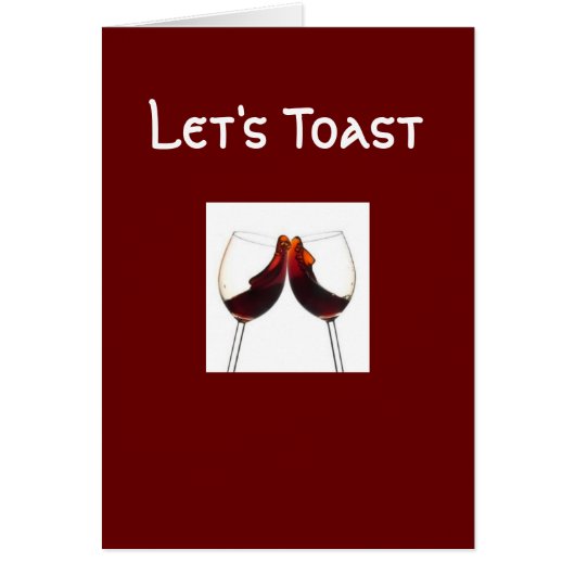 LET'S TOAST YOUR SPECIAL DAY (Front)