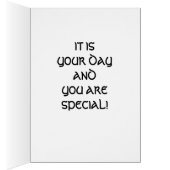 LET'S TOAST YOUR SPECIAL DAY (Inside (Right))